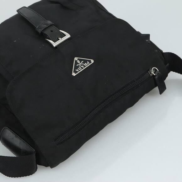 PRADA Shoulder Bag Nylon Black - Picture 6 of 13